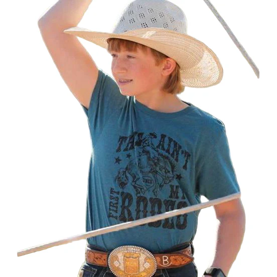 Cinch Boys Short Sleeve Tee Shirt - Blue
