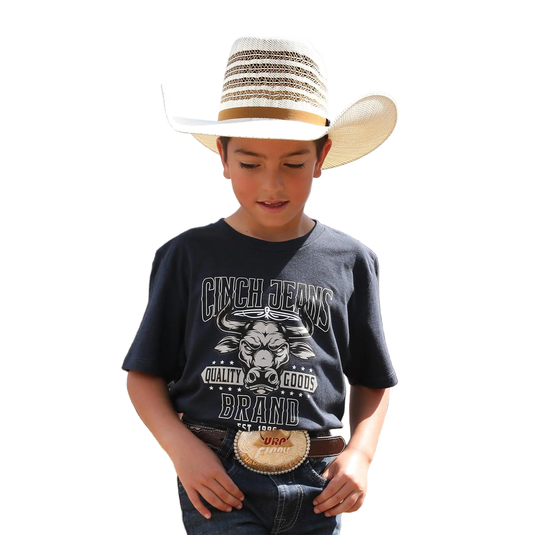 Cinch Boy's Short Sleeve Tee Shirt - Navy