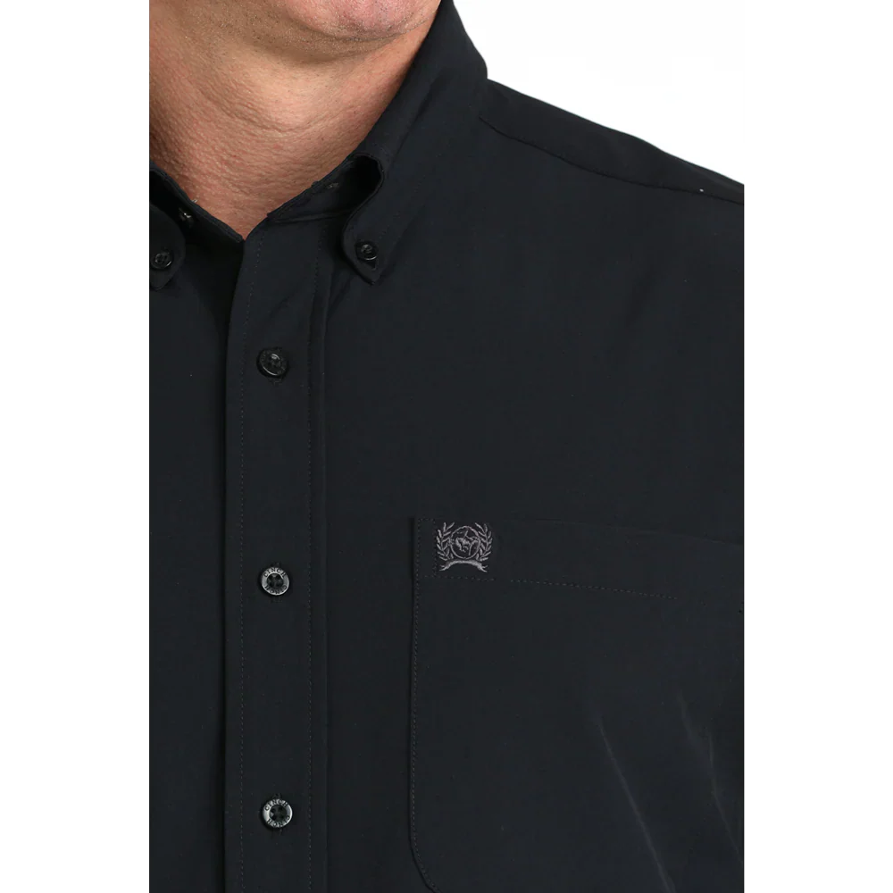 Cinch Men's Arenaflex Western Button Down Long Sleeve Shirt - Black - Image 2