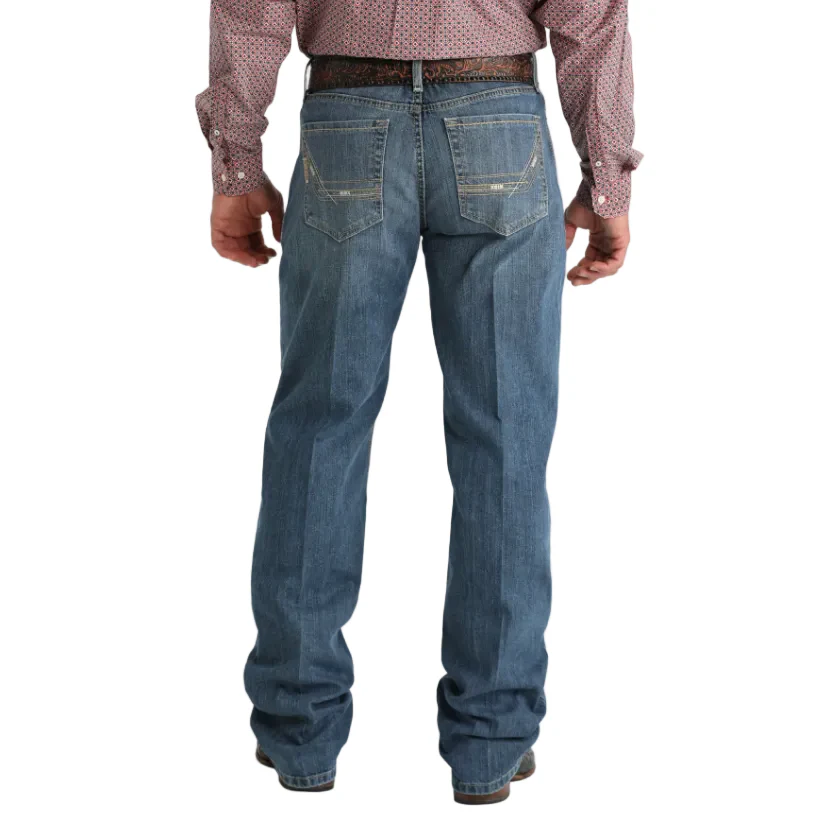 Cinch Men's Grant Relaxed Bootcut Jean- Medium Stonewash - Image 2