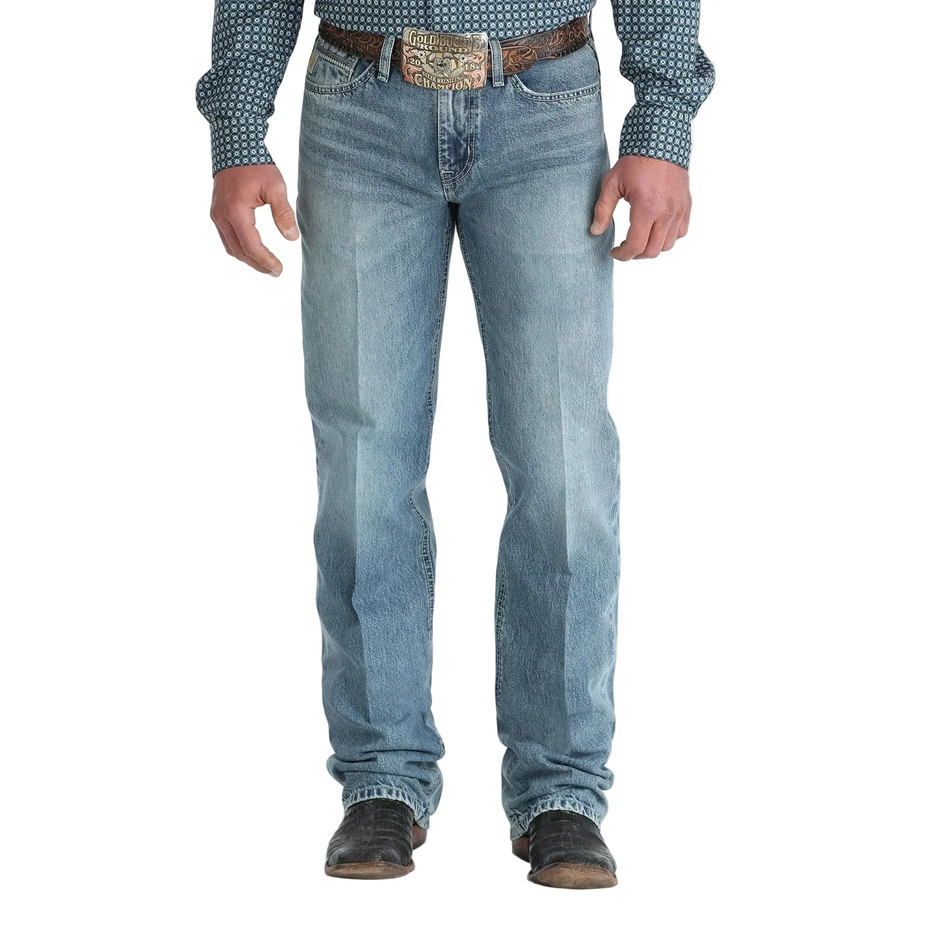 Cinch Men's Grant Relaxed Fit  Jeans- Light Stone Wash