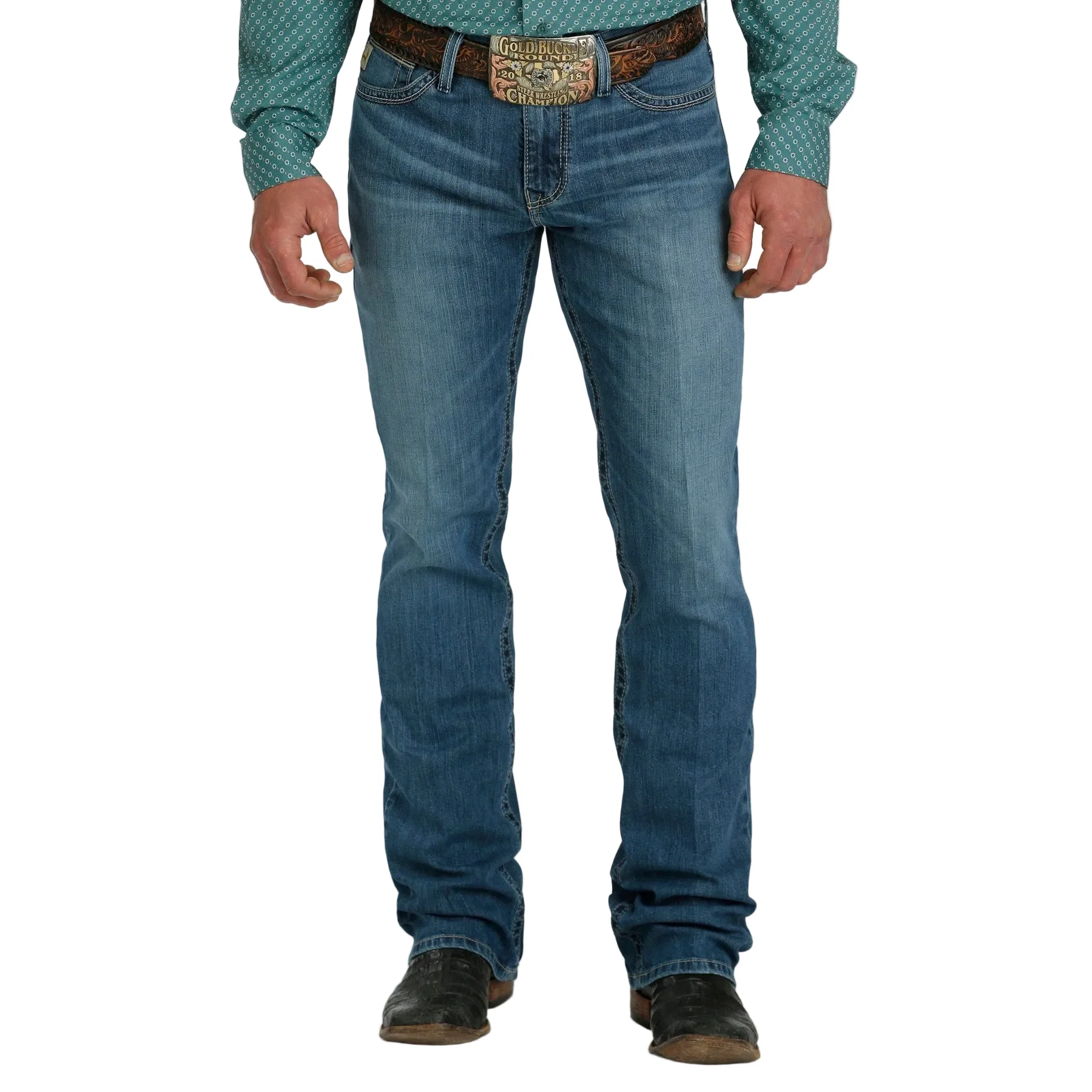 Cinch Men's Ian Medium Stone Wash Jeans