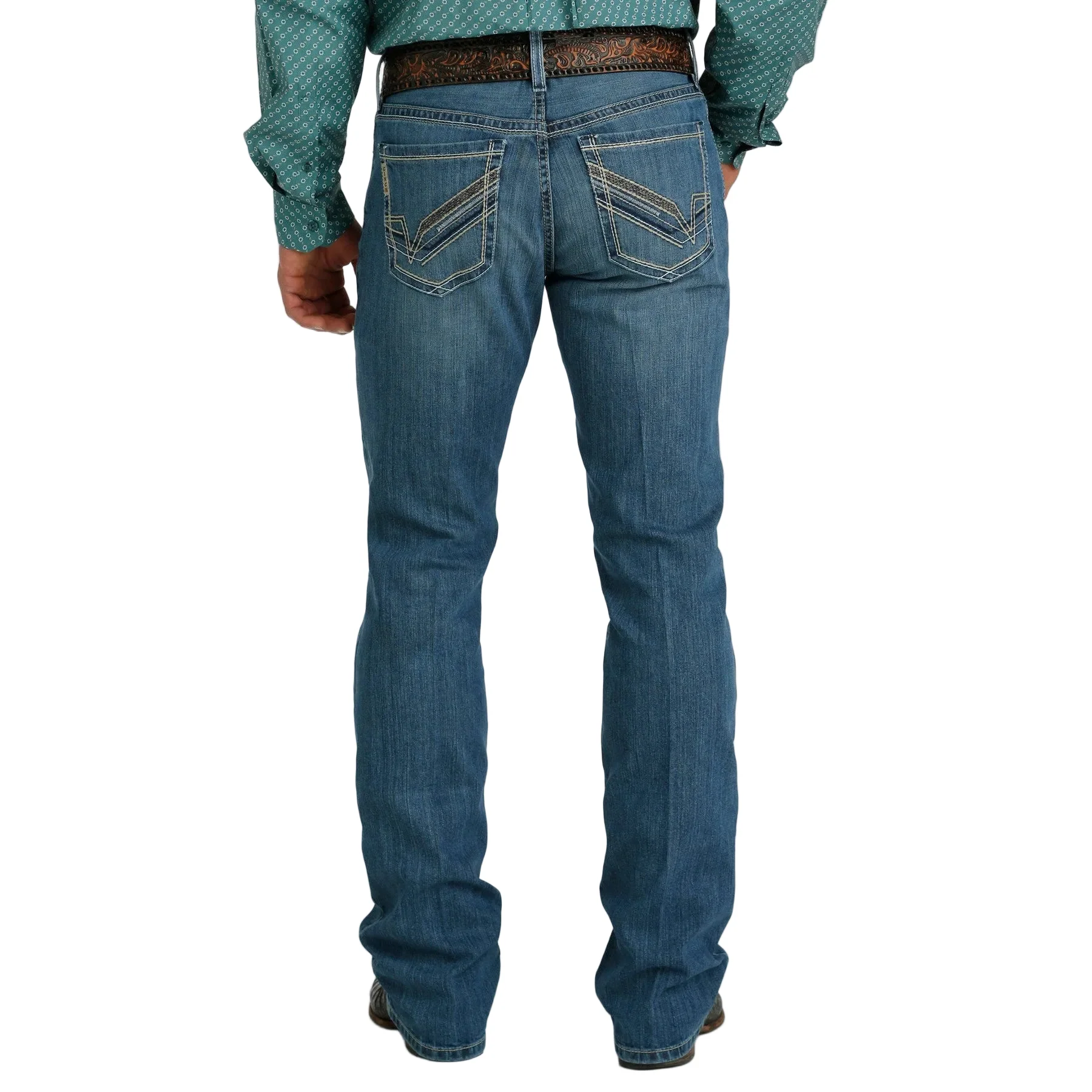 Cinch Men's Ian Medium Stone Wash Jeans - Image 2