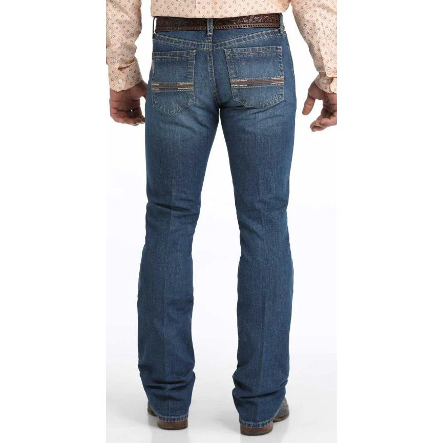 Cinch Men's Ian Slim Fit Jean- Indigo Medium Stone - Image 2