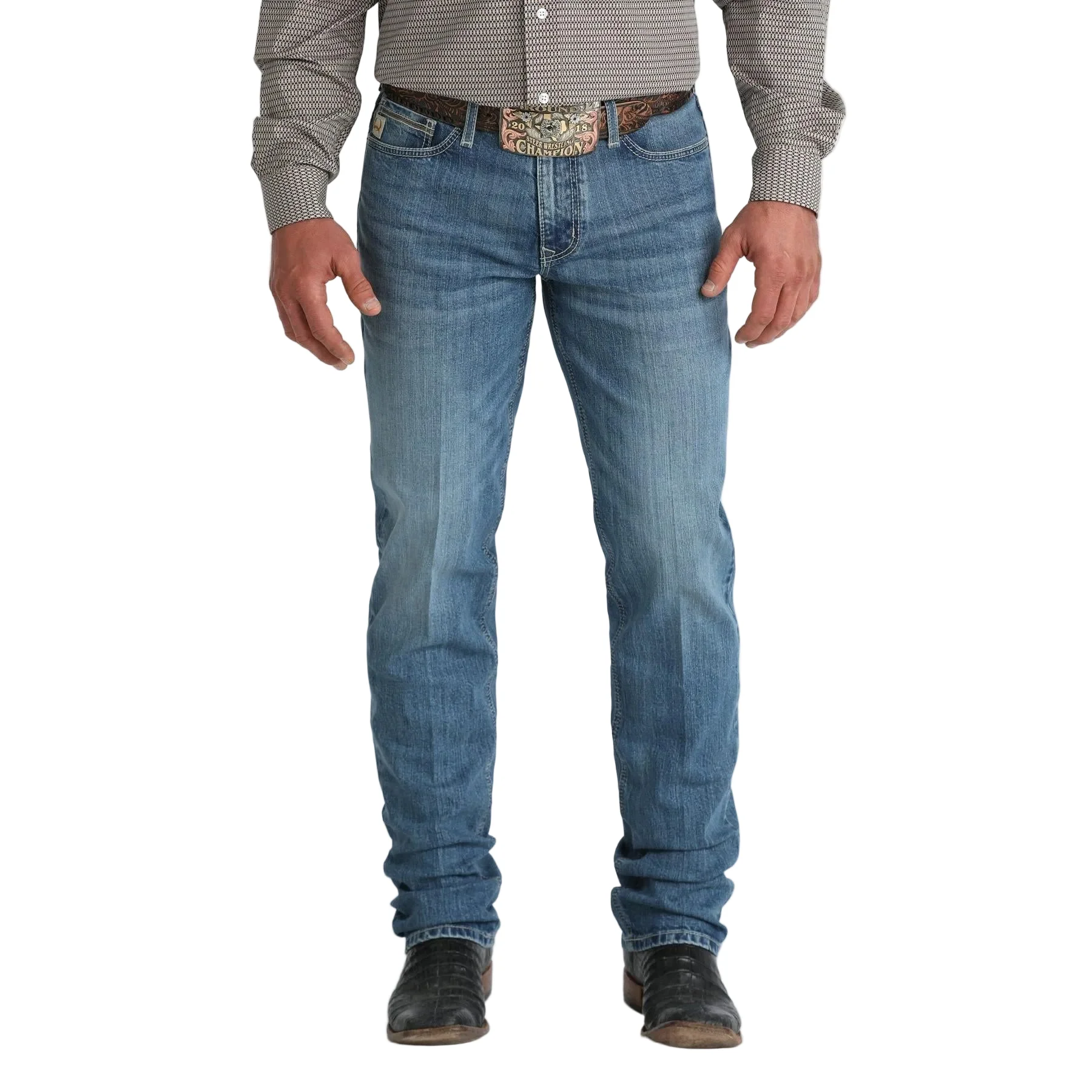 Cinch Men's Jesse Medium Stone Jeans - Indigo