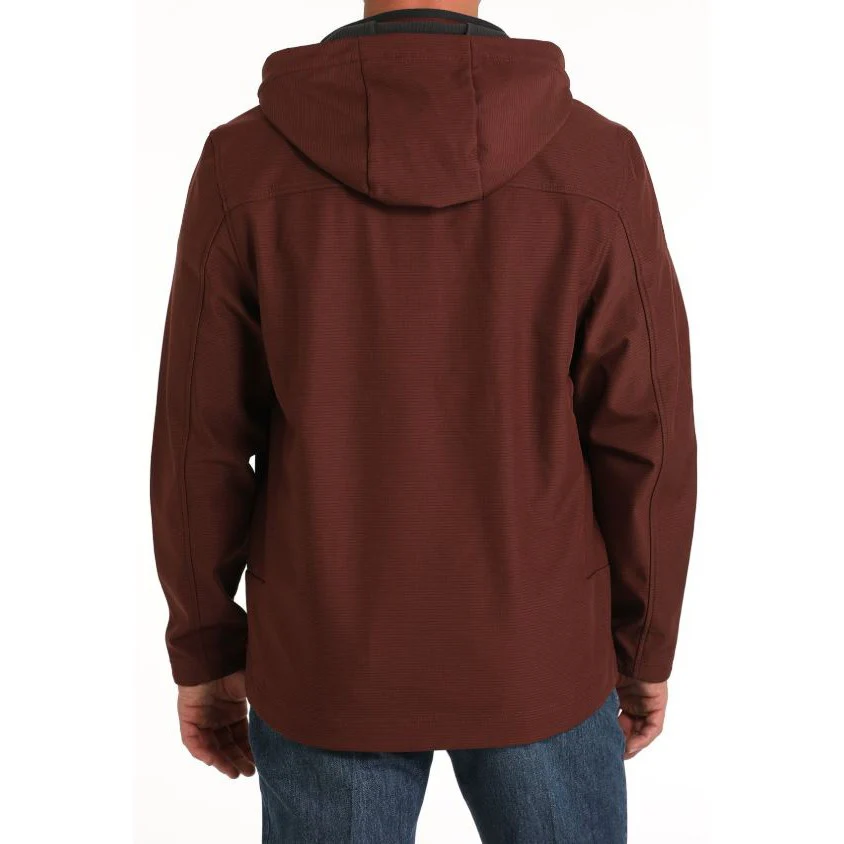 Cinch Men's Long Sleeve Bonded Hoodie Jacket - Red - Image 2