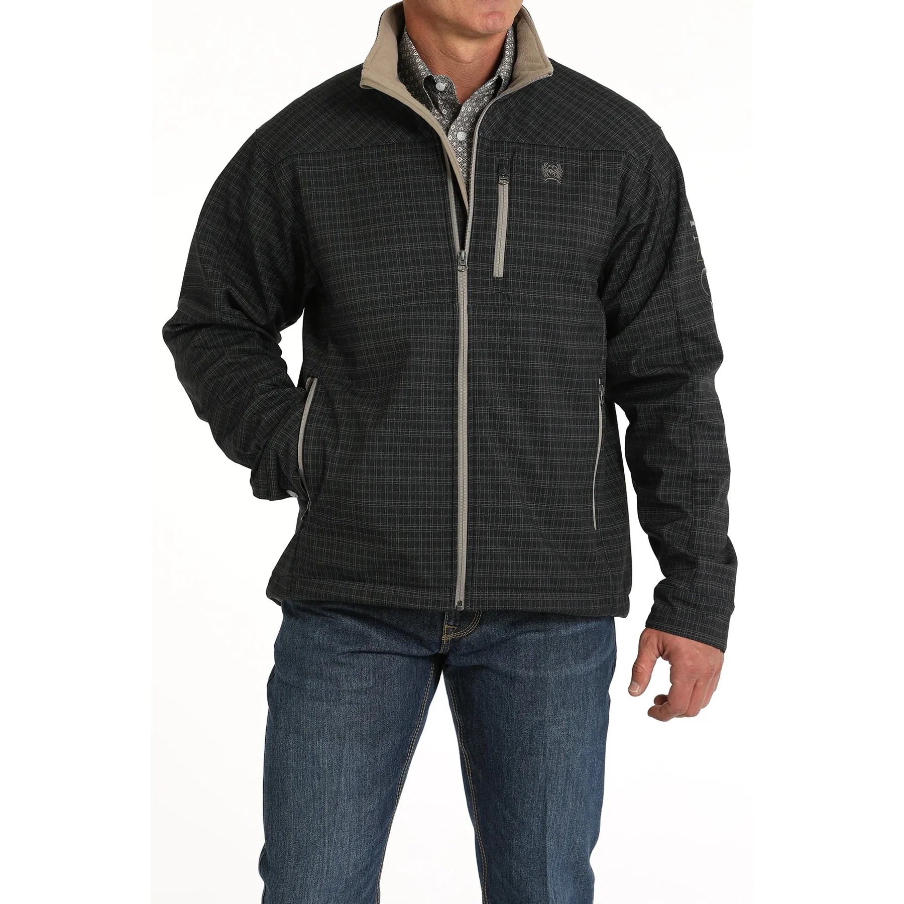Cinch Men's Long Sleeve Bonded Jacket- Navy - Image 3