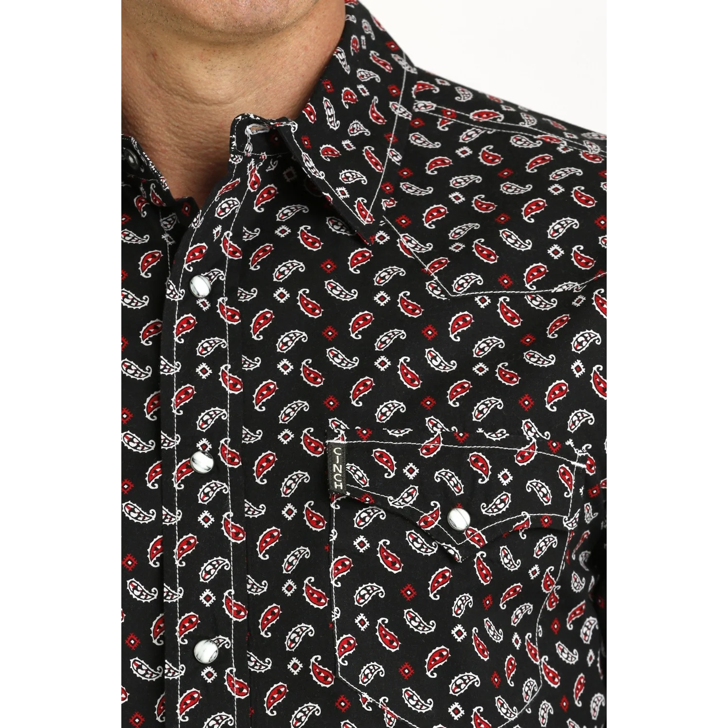 Cinch Men's Long Sleeve Modern Shirt - Black - Image 2