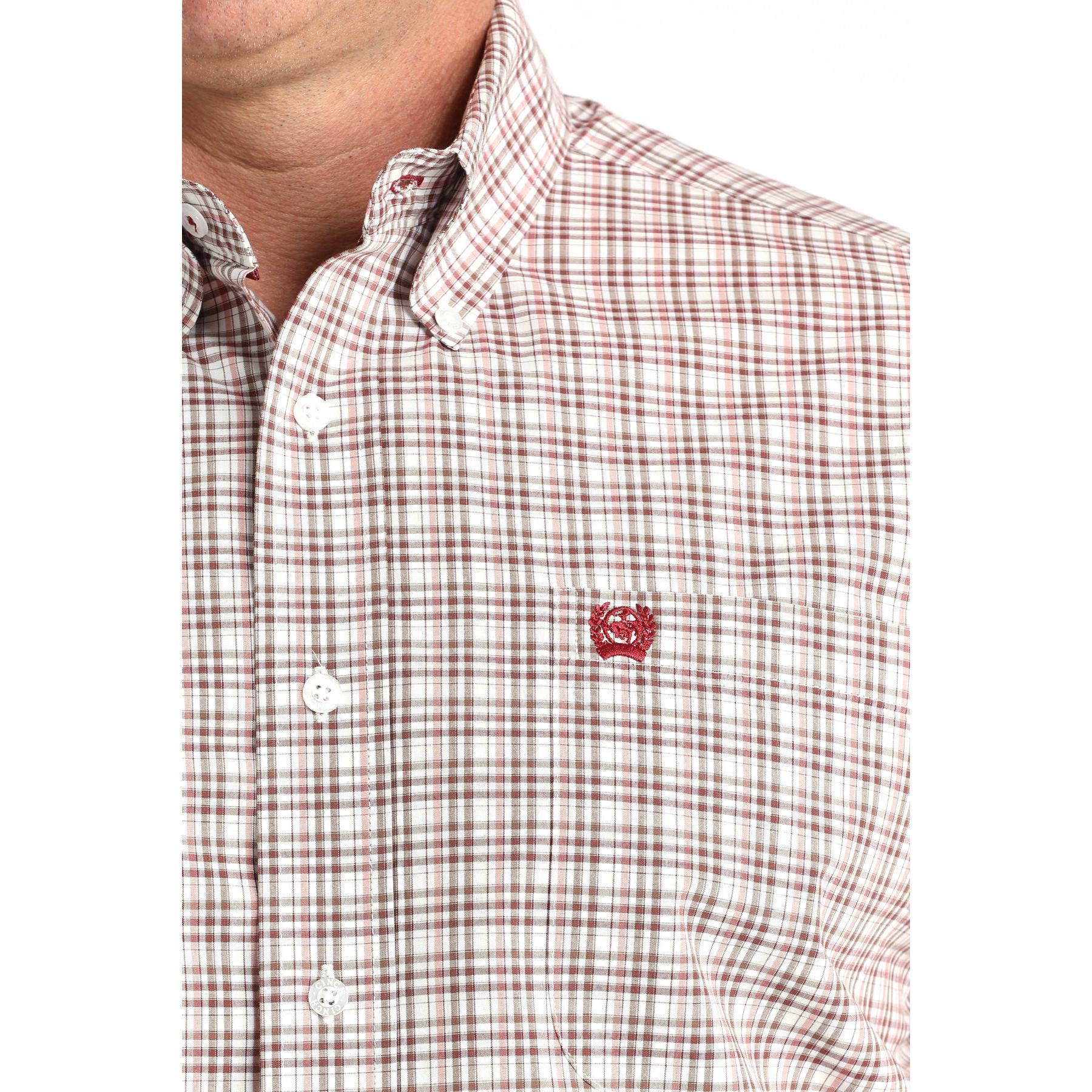 Cinch Men's Long Sleeve Plaid Shirt - White - Image 2