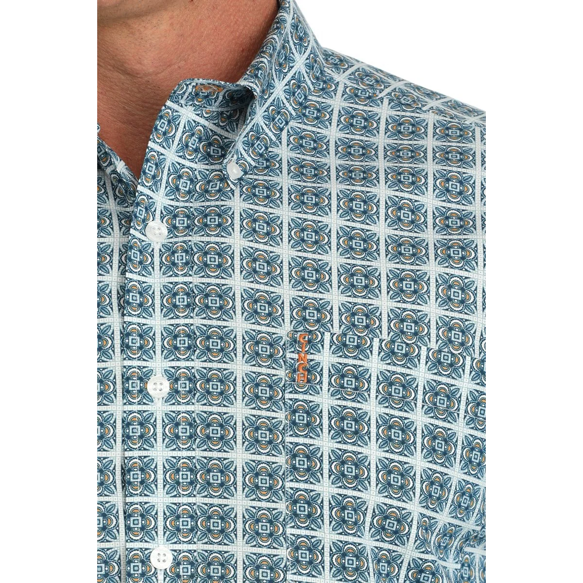 Cinch Men's Long Sleeve Print Shirt- Multi - Image 2