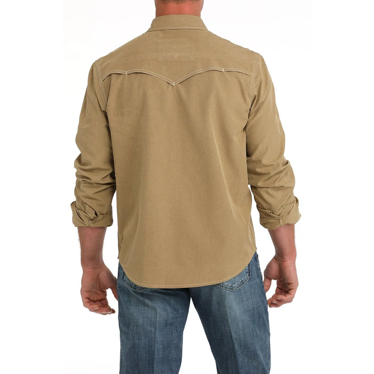 Cinch Men's Long Sleeve Western Shirt- Brown - Image 2