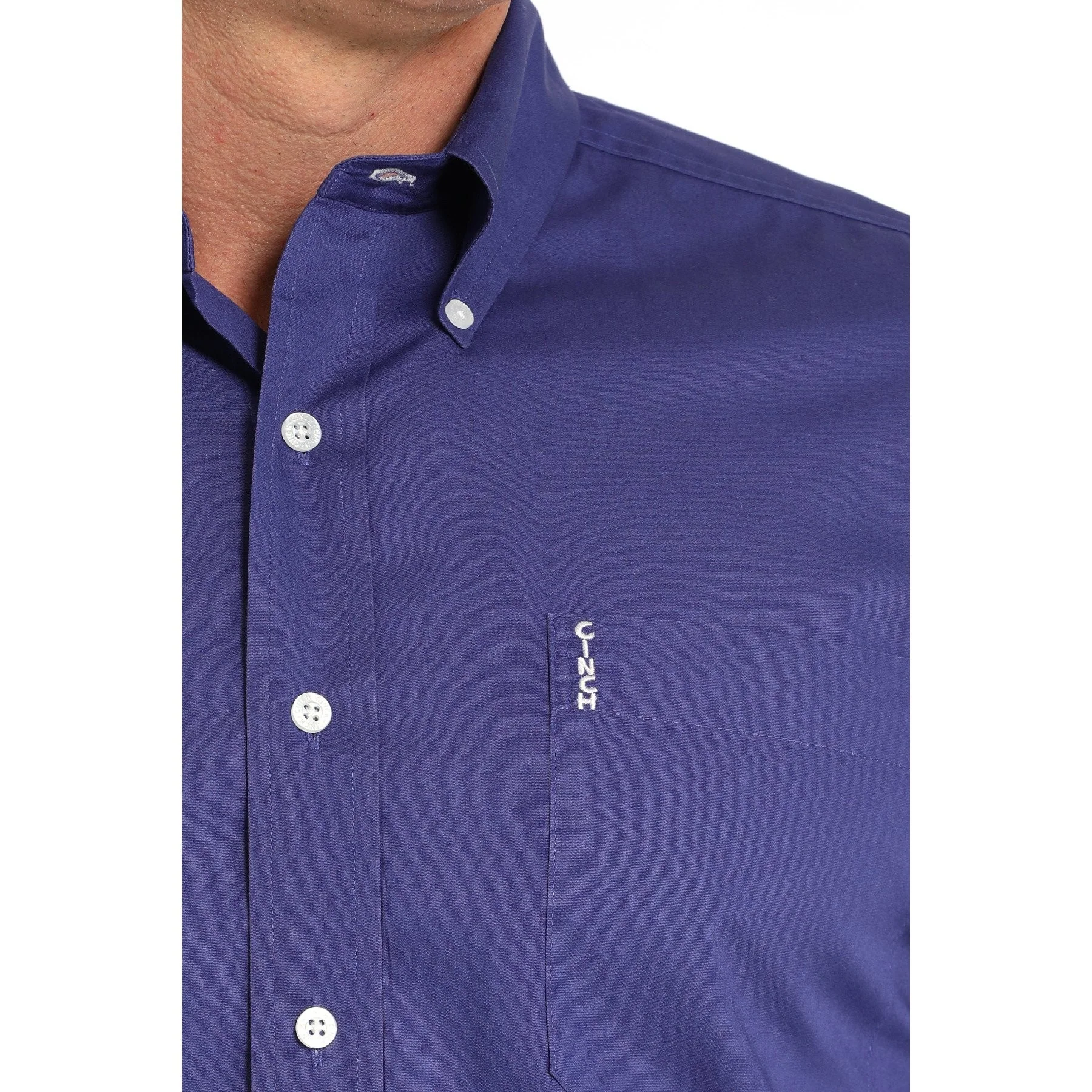 Cinch Men's Modern Fit Button Down Shirt - Purple - Image 2