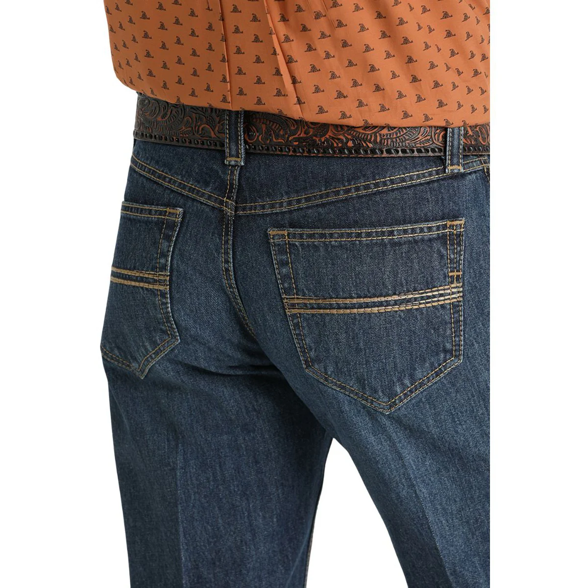 Cinch Men's Relaxed Fit Carter Jeans- Medium Wash - Image 3