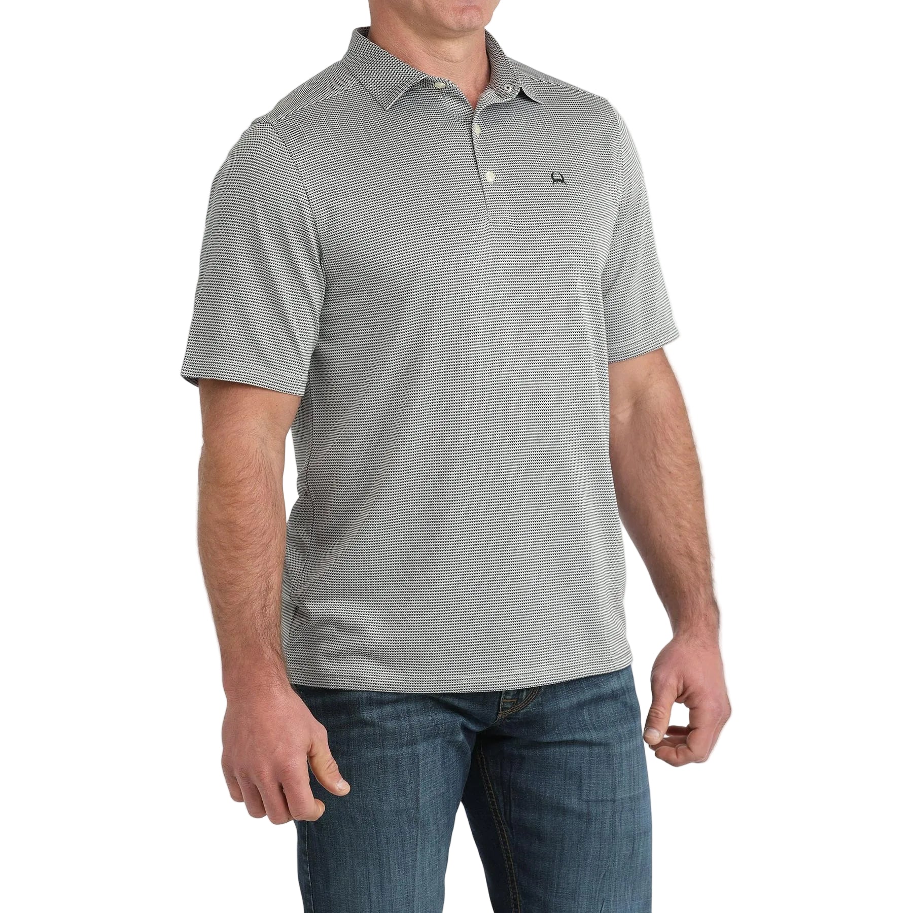 Cinch Men's Short Sleeve Arenaflex Polo - Blue
