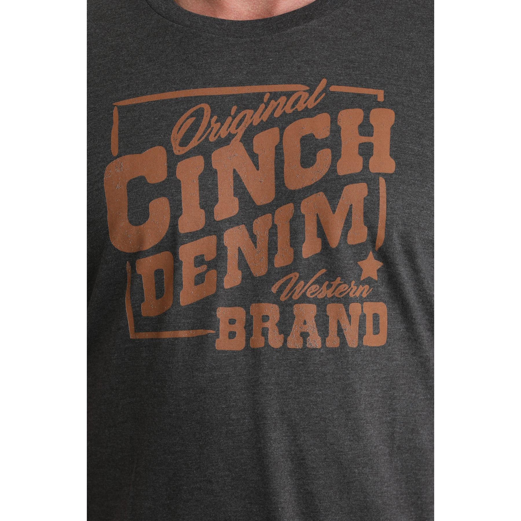 Cinch Men's Short Sleeve Graphic Tee Shirt-Charcoal - Image 2