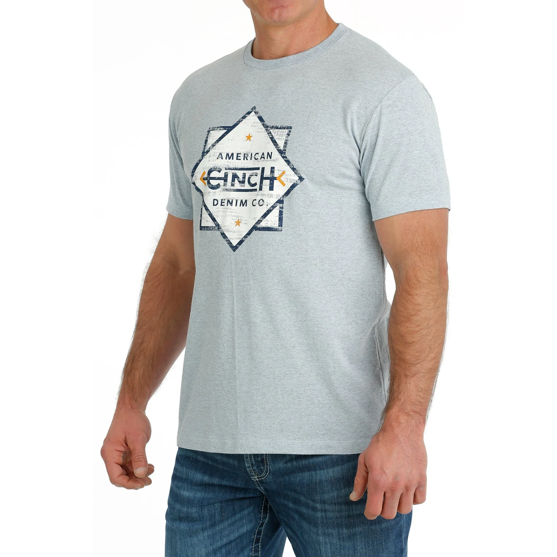 Cinch Men's Short Sleeve Tee - Light Blue - Image 4