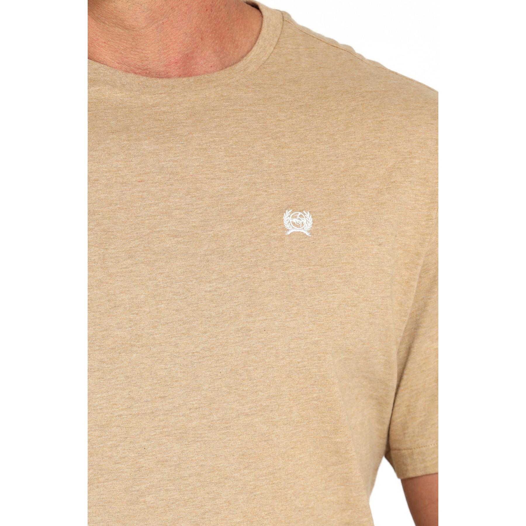 Cinch Men's Short Sleeve Tee Shirt 725 - Khaki - Image 2