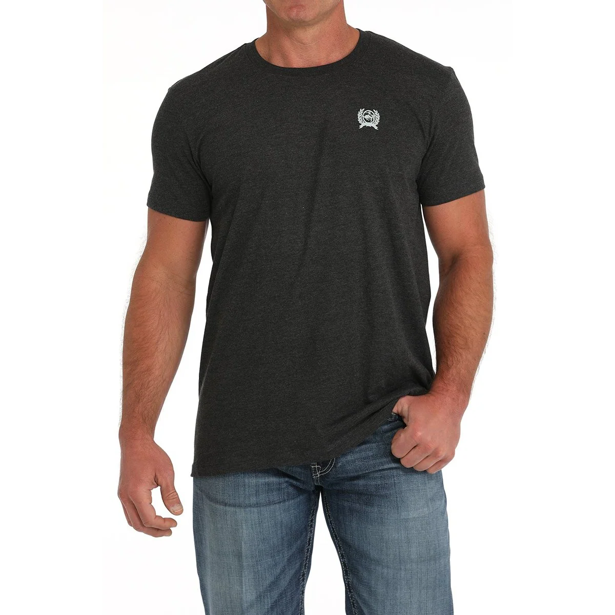 Cinch Men's Short Sleeve Tee Shirt- Black - Image 2