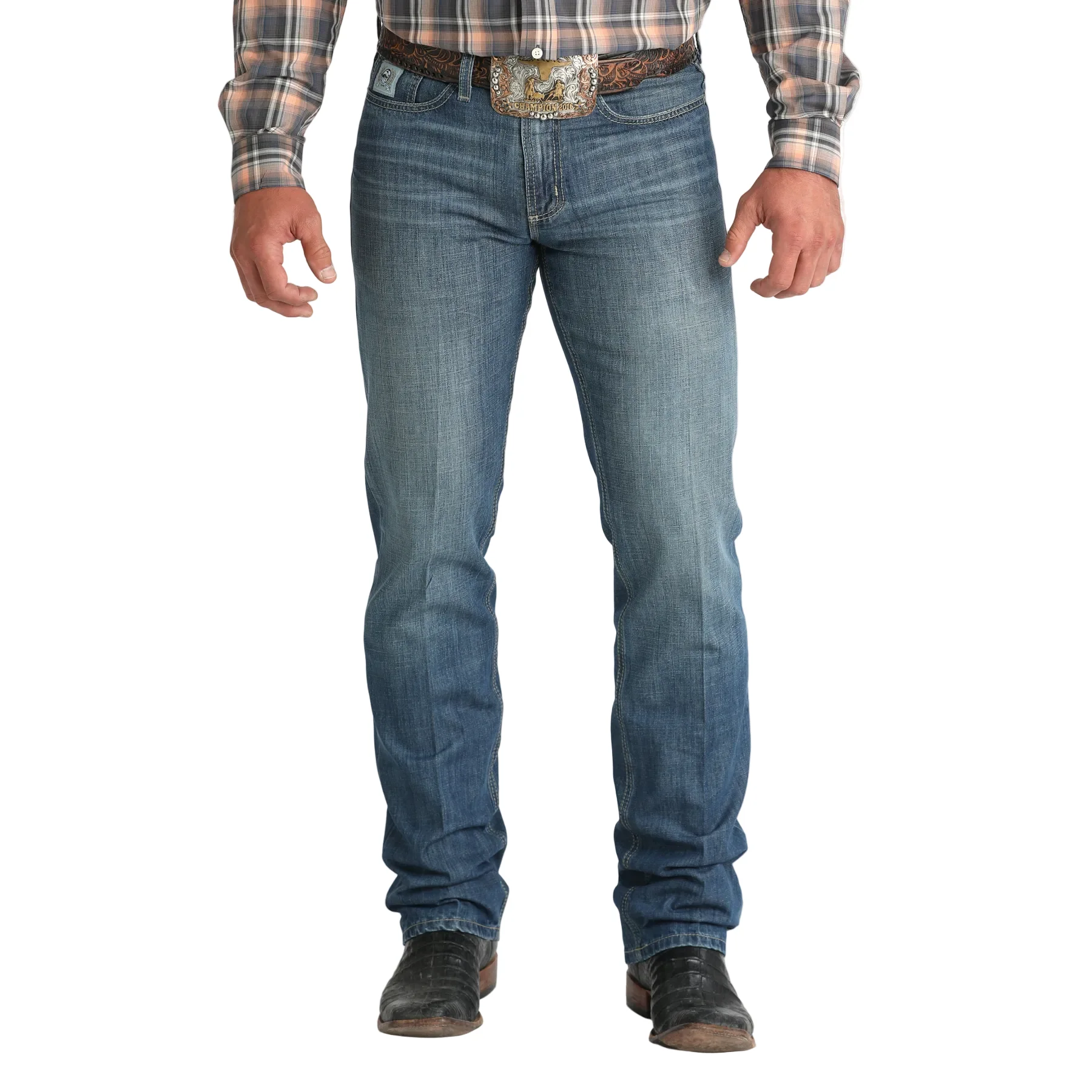 Cinch Men's Silver Label Indigo Jeans - Medium Stone