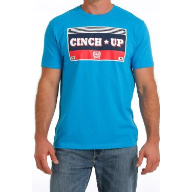 Cinch Men's SS Tee Turquoise *FINAL SALE*
