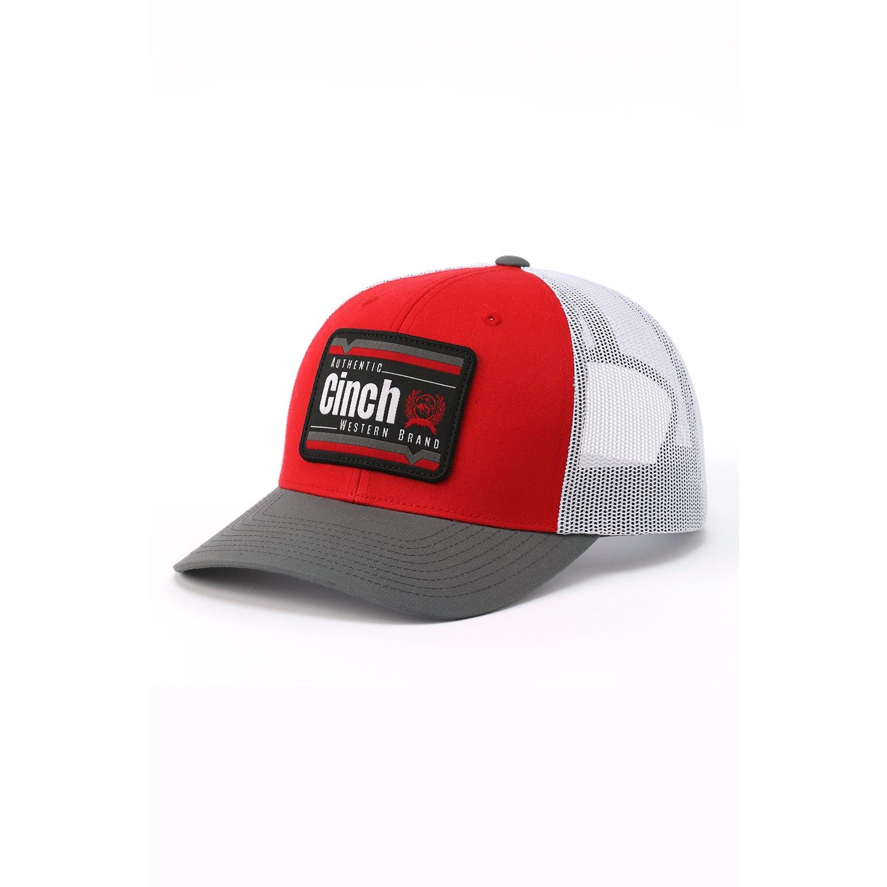 Cinch Mens Trucker Cap- Red - Image 3