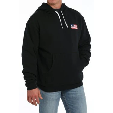 Cinch Men's Vintage American Logo Hoodie - Black - Image 2