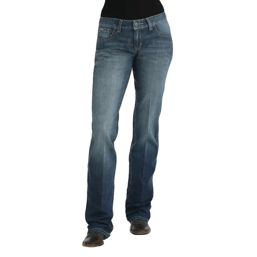 Cinch Women's Ada Relaxed Fit Jeans- Medium Stone