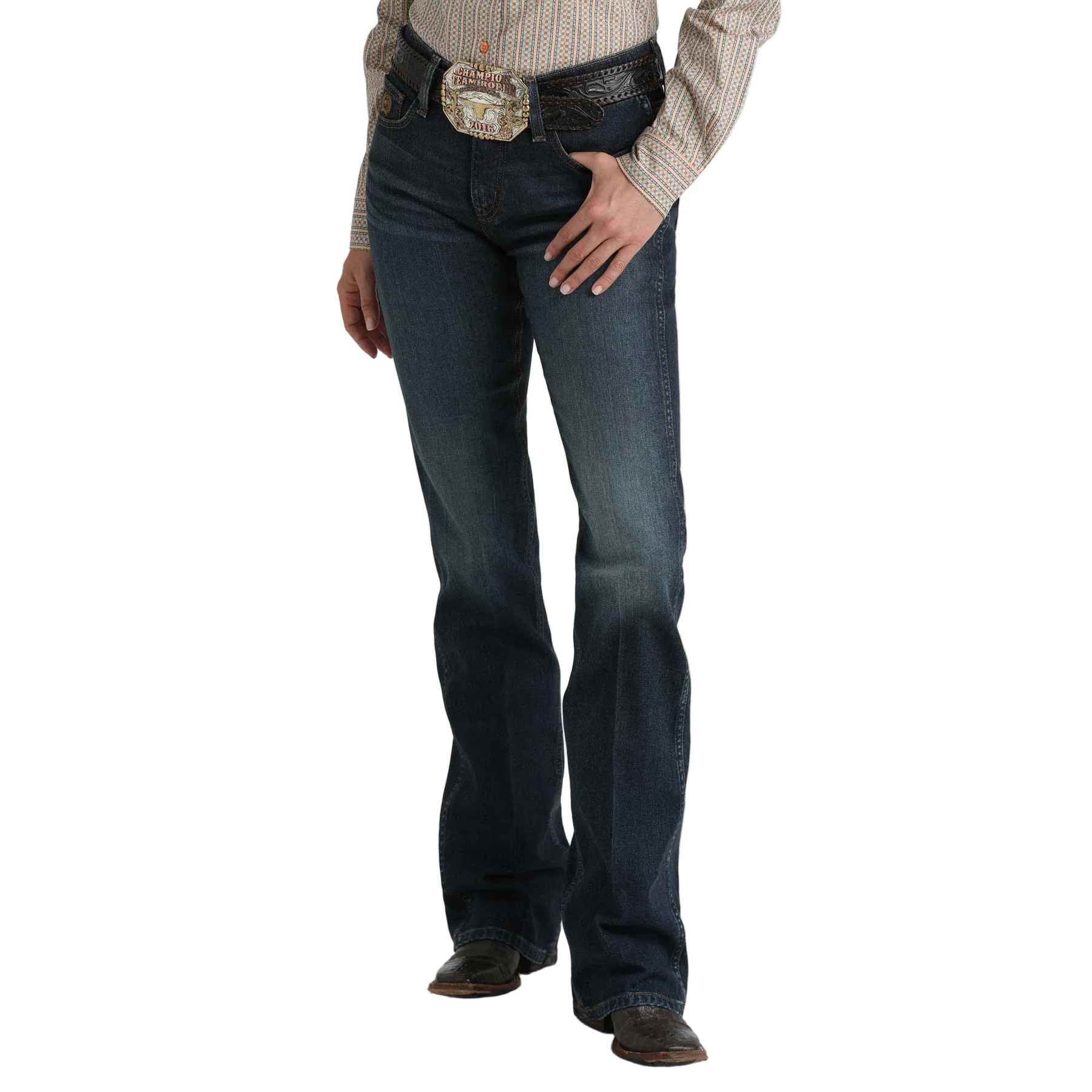 Cinch Women's Classic Boot Cut Jean - Dark Stone - Image 2