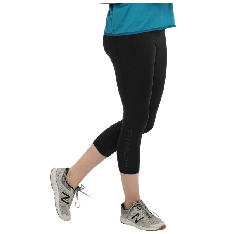 Cinch Women's Crop Legging- Black - Image 2