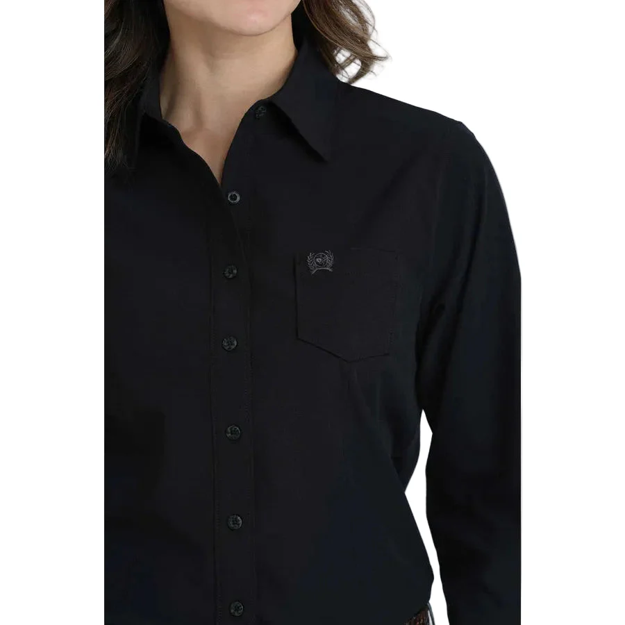Cinch Women's Long Sleeve Arenaflex Shirt - Black - Image 2