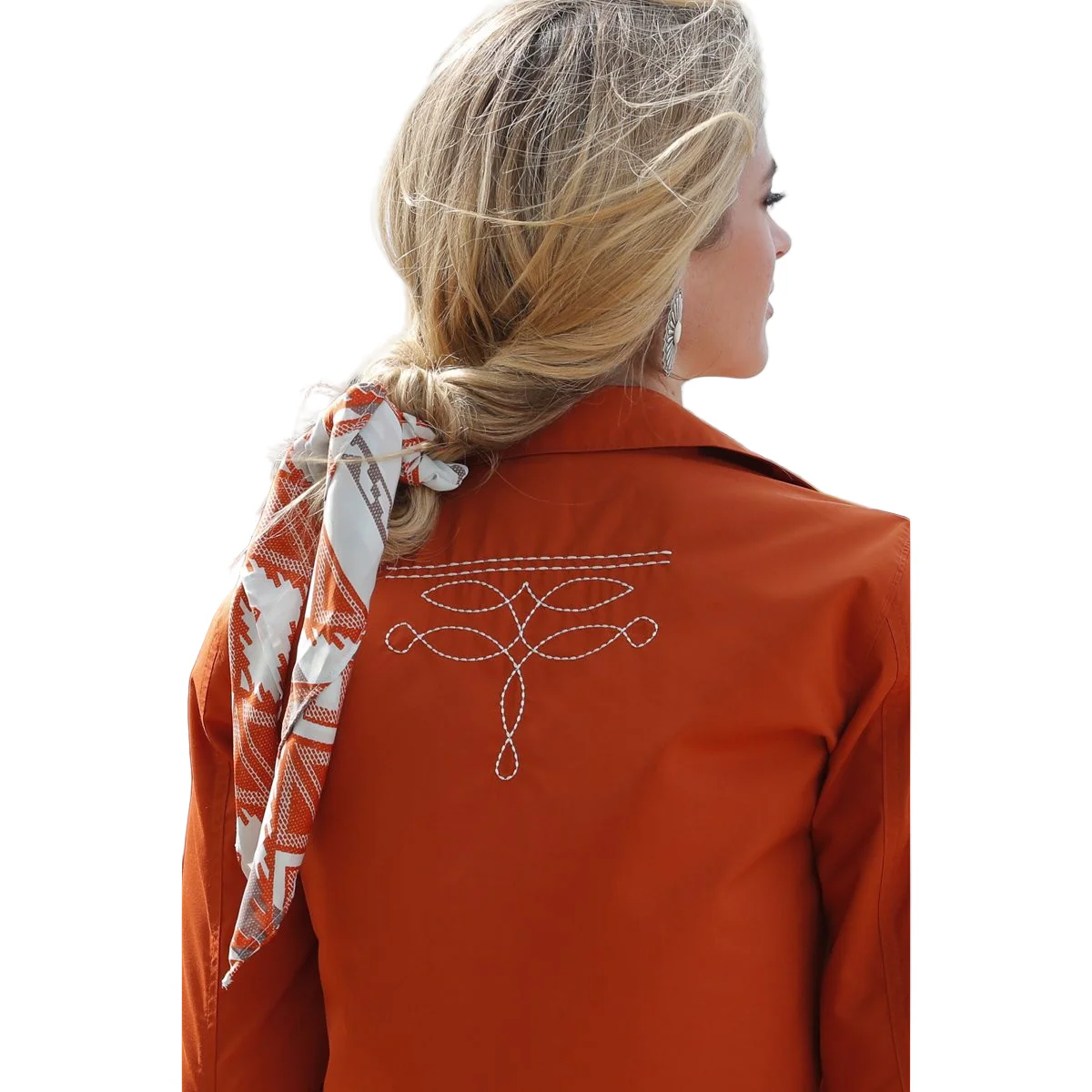 Cruel Women's Long Sleeve Western Shirt- Brown - Image 2