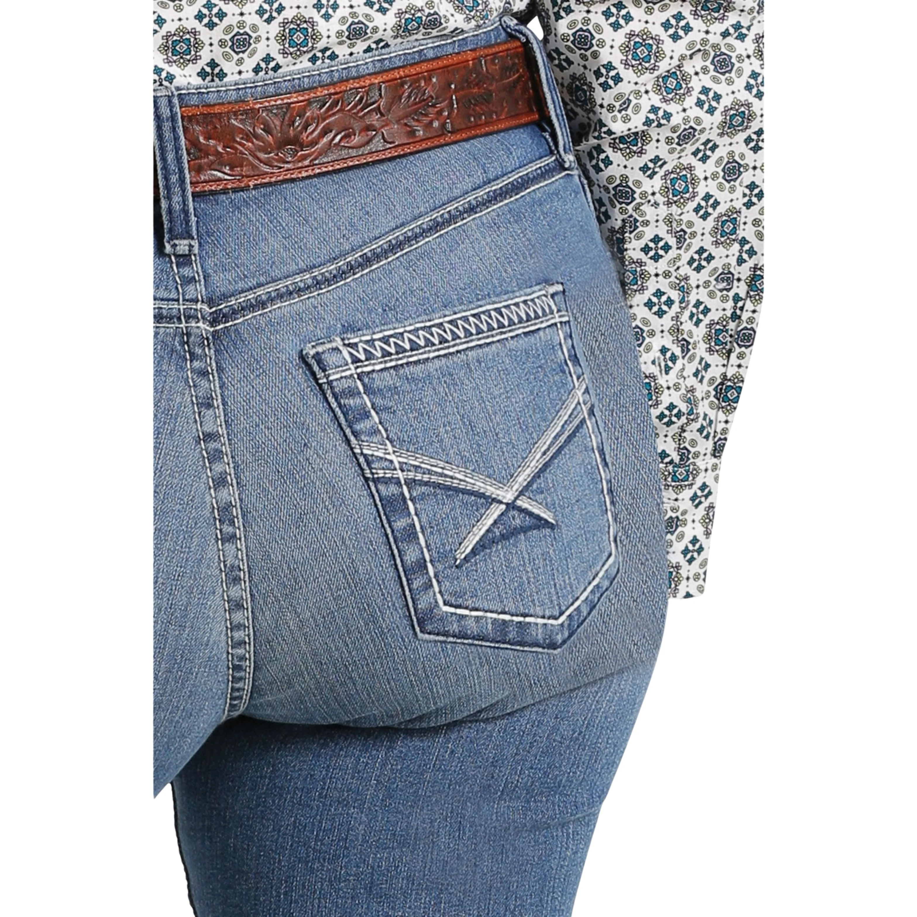 Cinch Women's Shannon Slim Fit Jeans - Medium Stonewash - Image 3