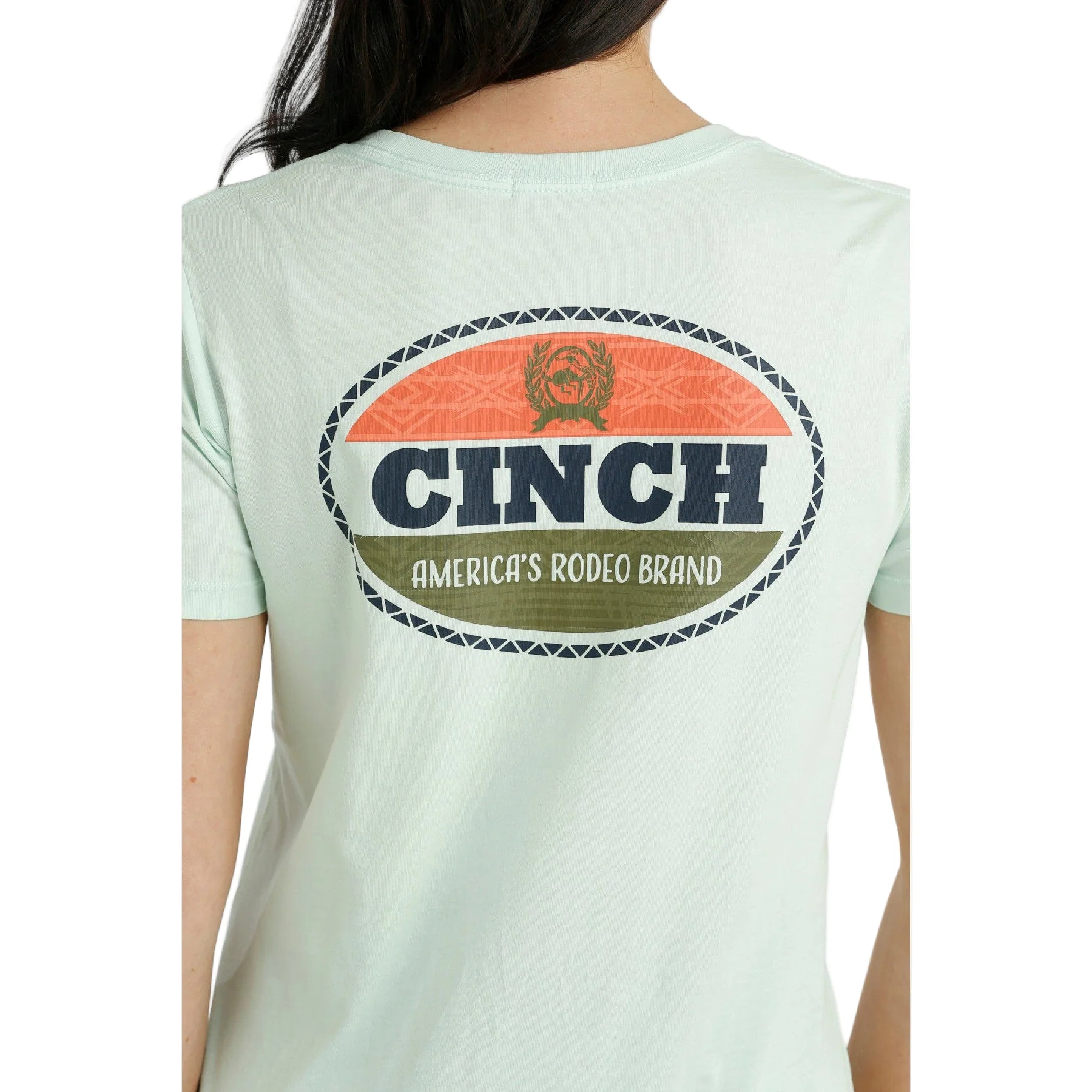 Cinch Women's Short Sleeve Tee - Light Blue - Image 2