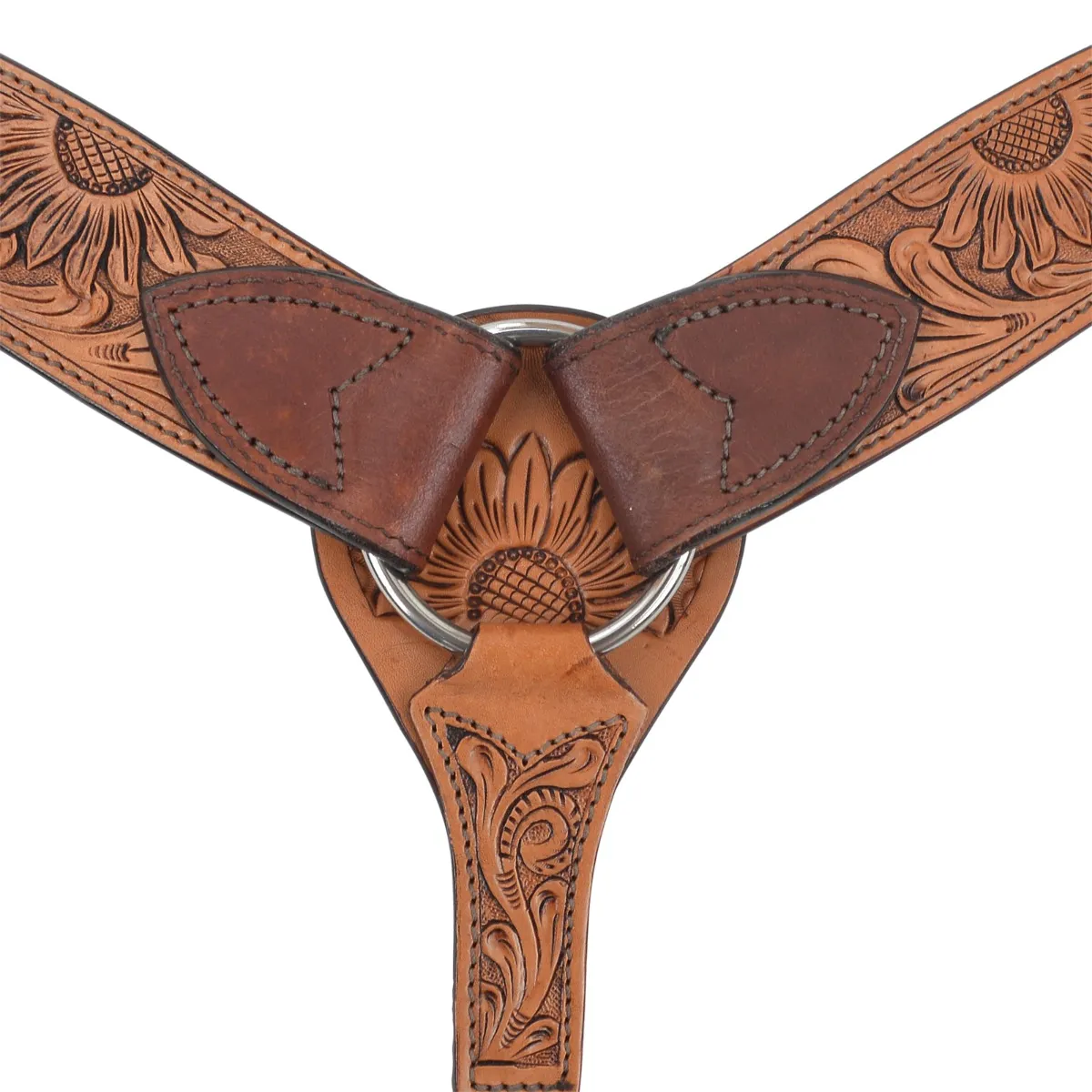 Circle Y Breast Collar Copper Sunflower - Image 2