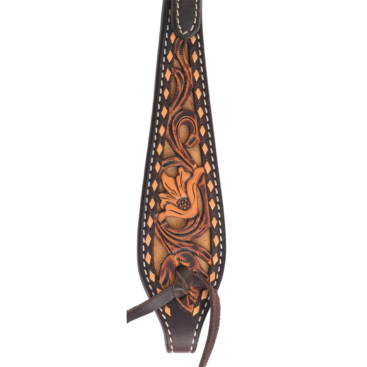 Circle Y Dusty Floral Browband Headstall - Image 2