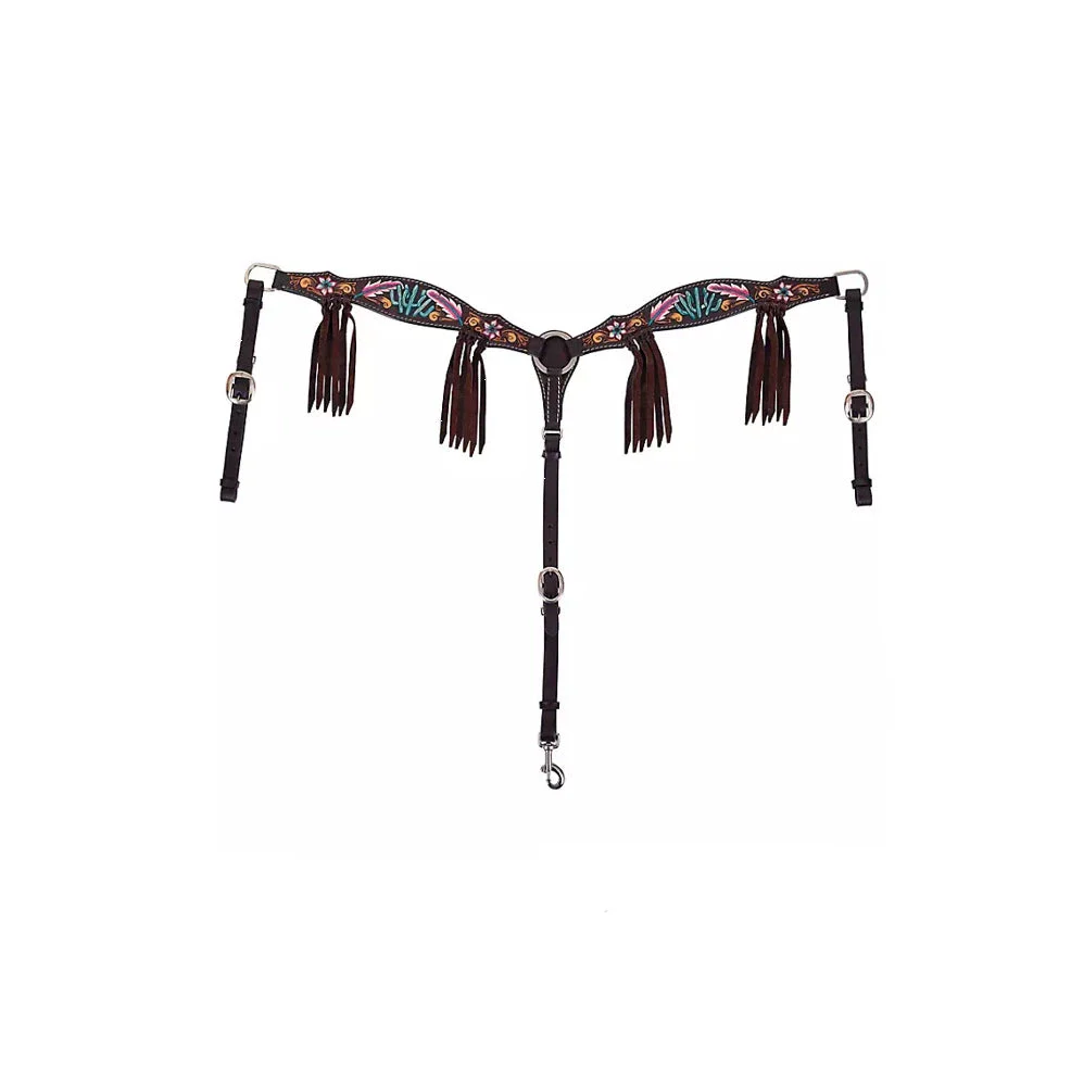 Circle Y Desert Feather Breast Collar