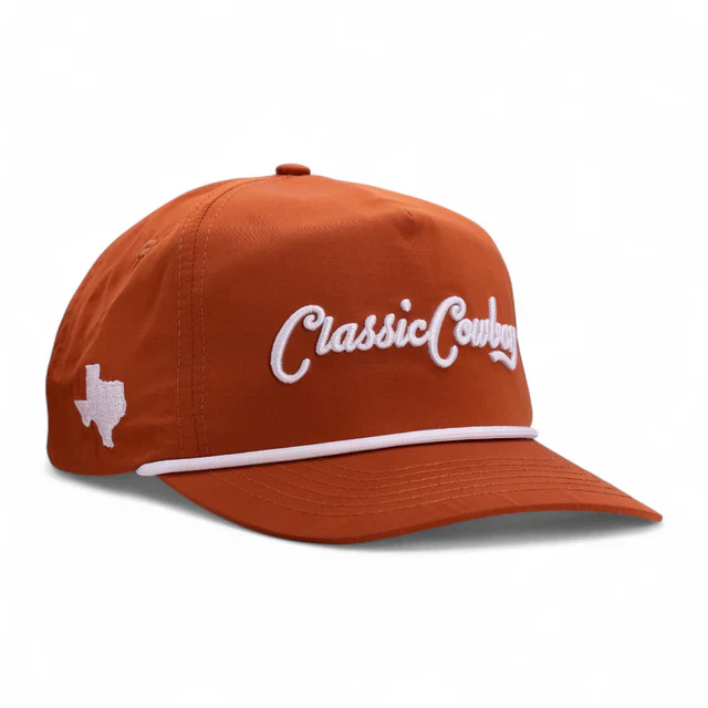 Classic Cowboy Unisex The Bevo Cap- Burnt Orange