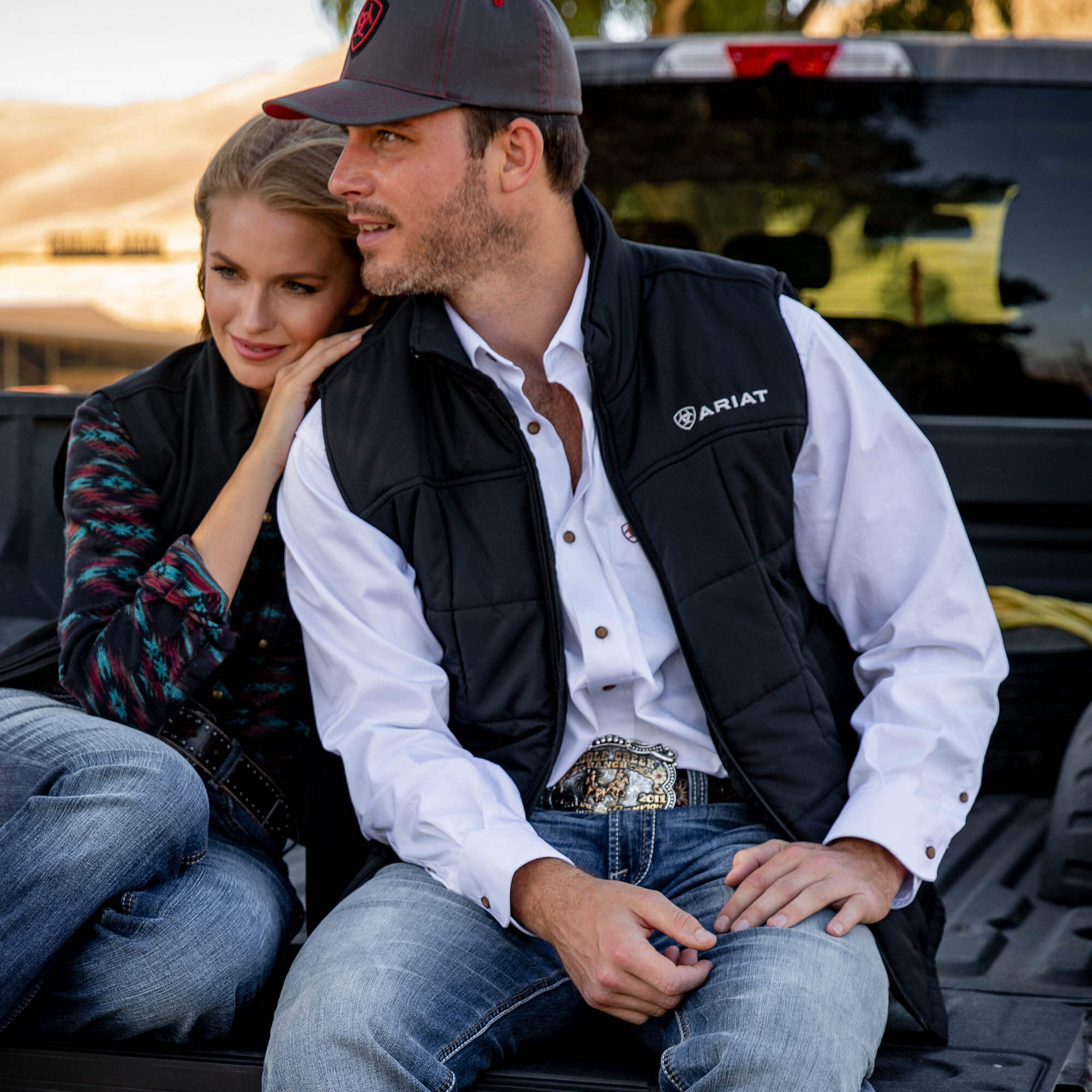 Ariat Men's Crius Insulated Vest - Black - Image 4