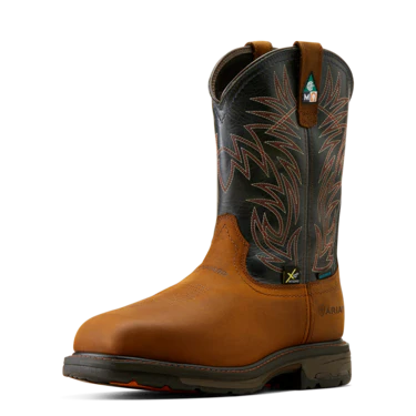 Ariat Men's WorkHog CSA Waterproof Composite Toe Work Boots - Dark Copper Brown