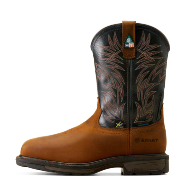 Ariat Men's WorkHog CSA Waterproof Composite Toe Work Boots - Dark Copper Brown - Image 3