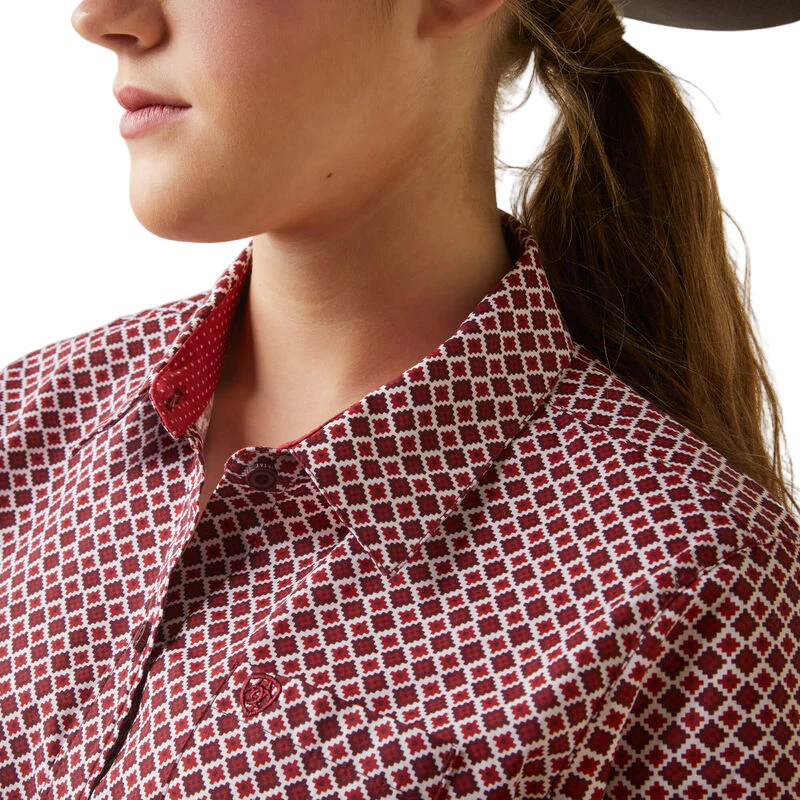 Ariat Women's Wrinkle Resist Kirby Stretch Shirt - Raleigh Geo - Image 2