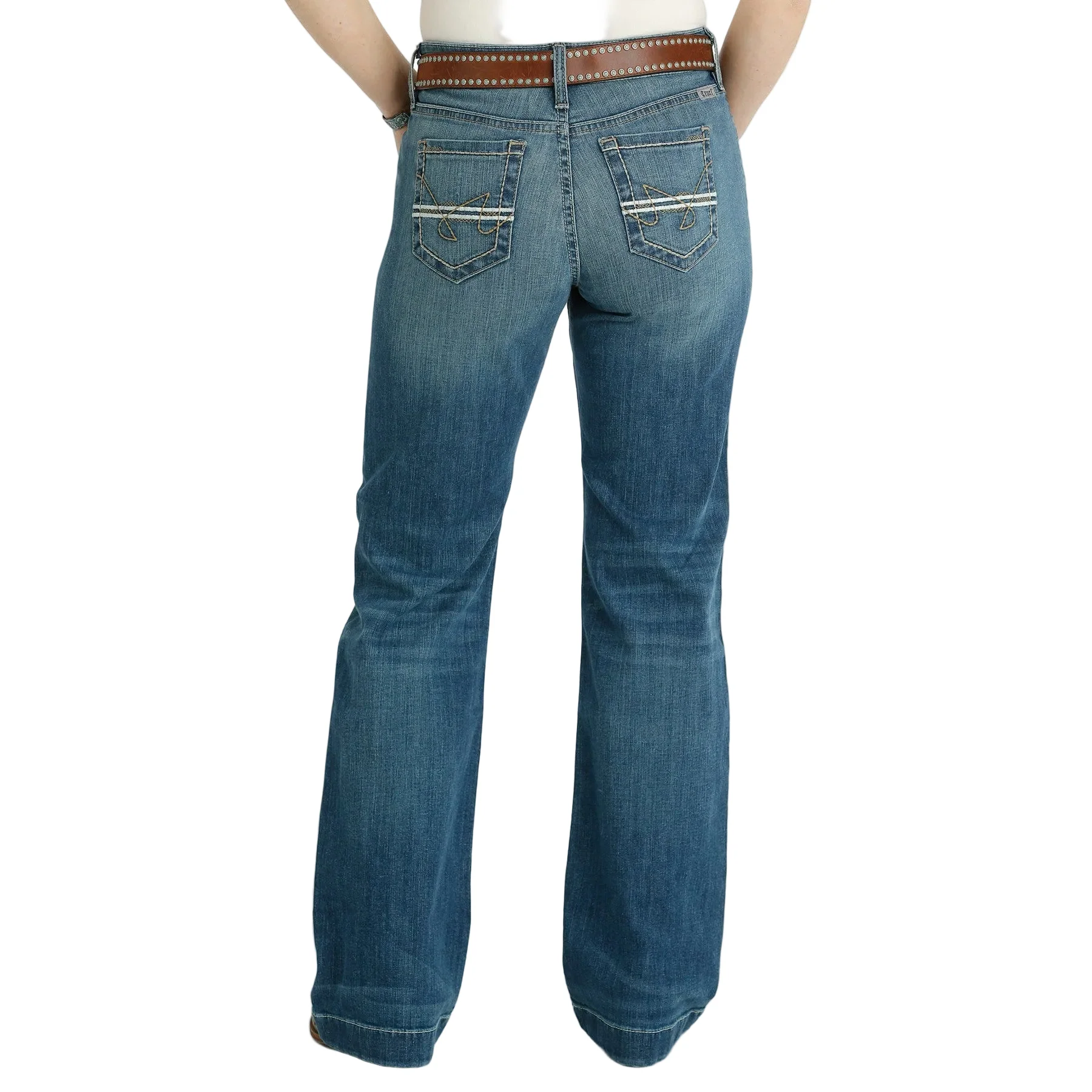 Cruel Women's Hayley Mid Rise Trouser Jeans - Medium Stonewash - Image 2