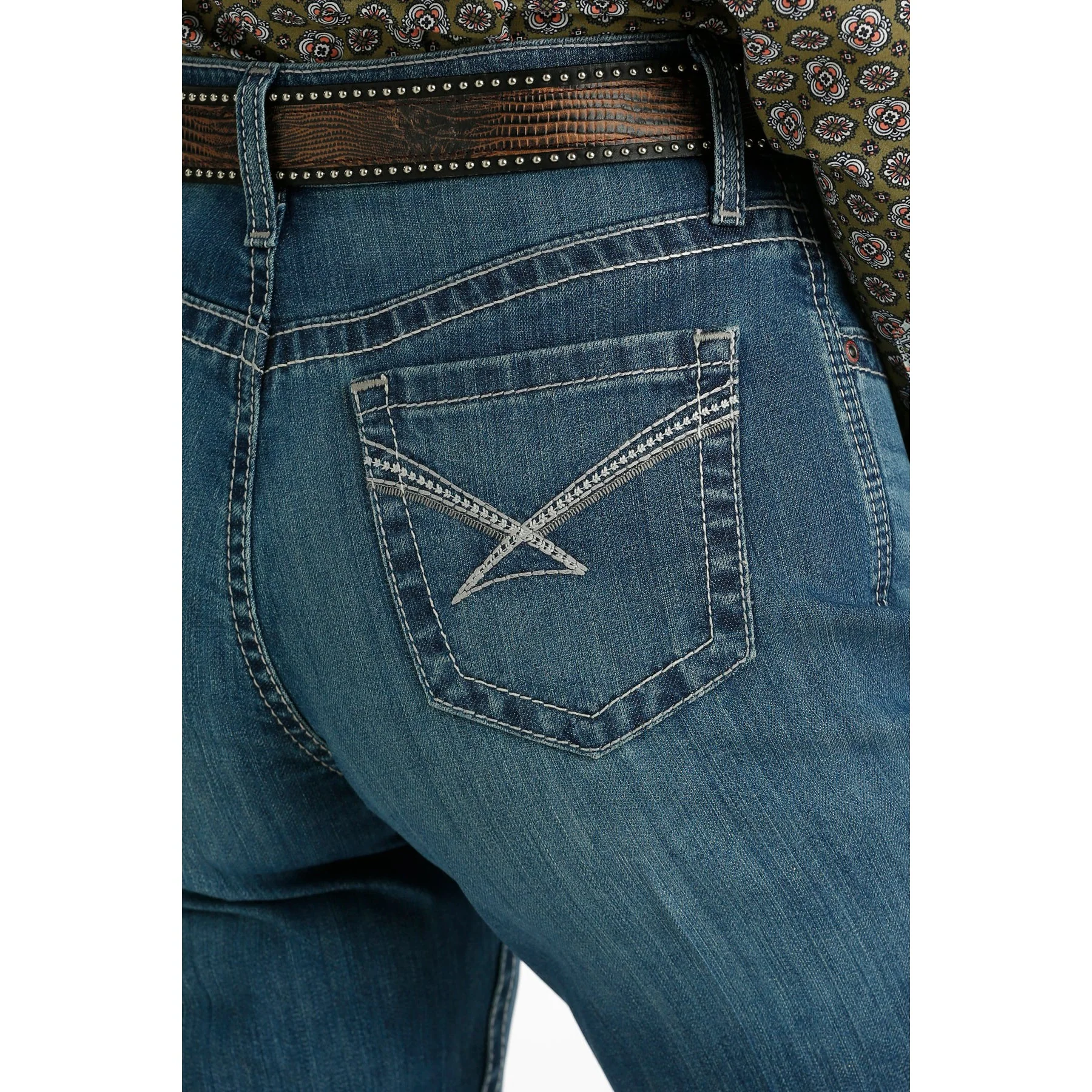 Cinch Women's Emerson Relaxed Fit Jeans - Medium Stonewash - Image 3