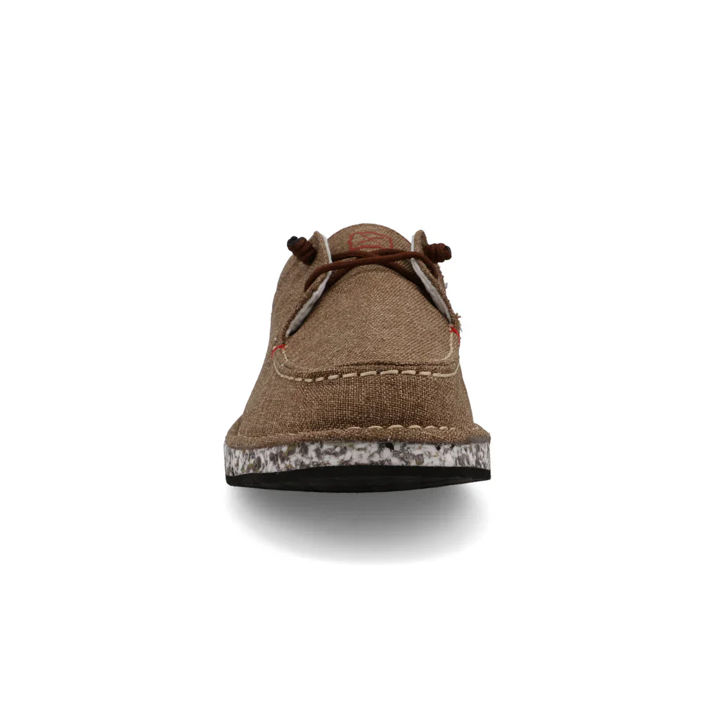 Twisted X Men's Circular Project Boat Shoe - Brown Linen - Image 4