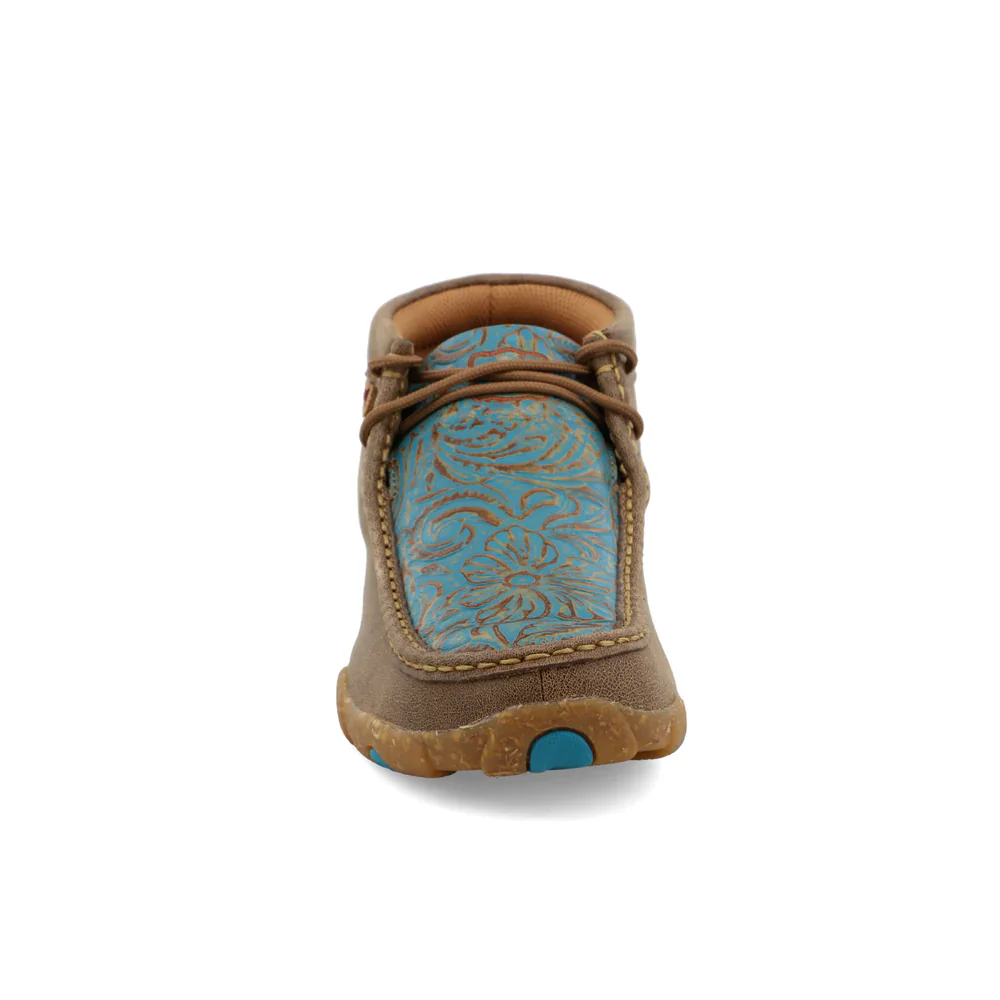 Twisted X Women's Chukka Driving Moc - Brown/Turquoise - Image 3
