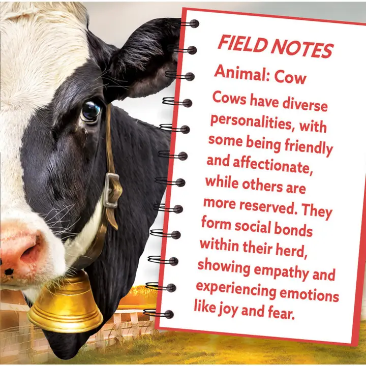Cow 100 Piece Shaped Jigsaw Puzzle - Image 3