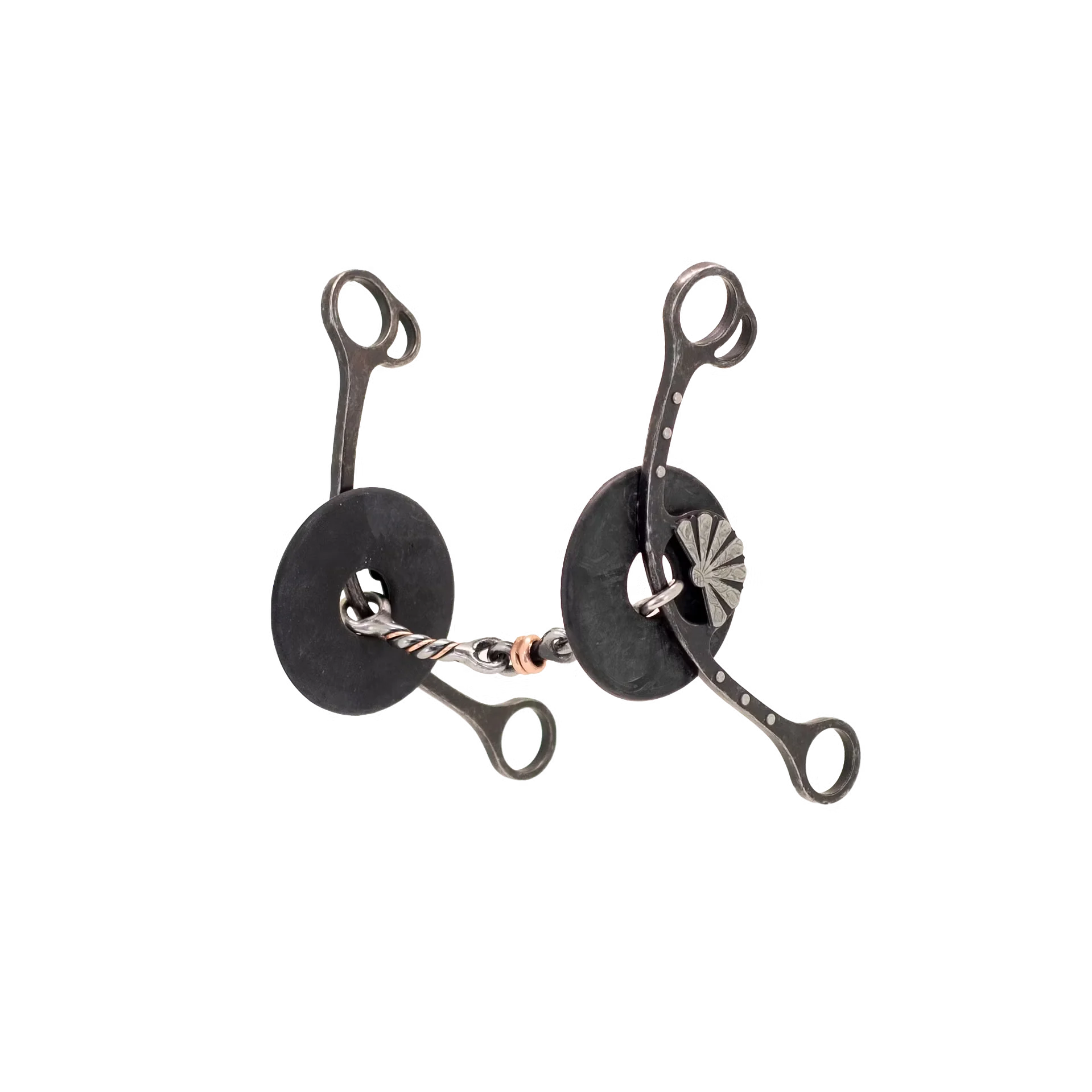 Cowboy Tack Nellie Miller Fan Concho Dog Bone Twisted Gag Bit
