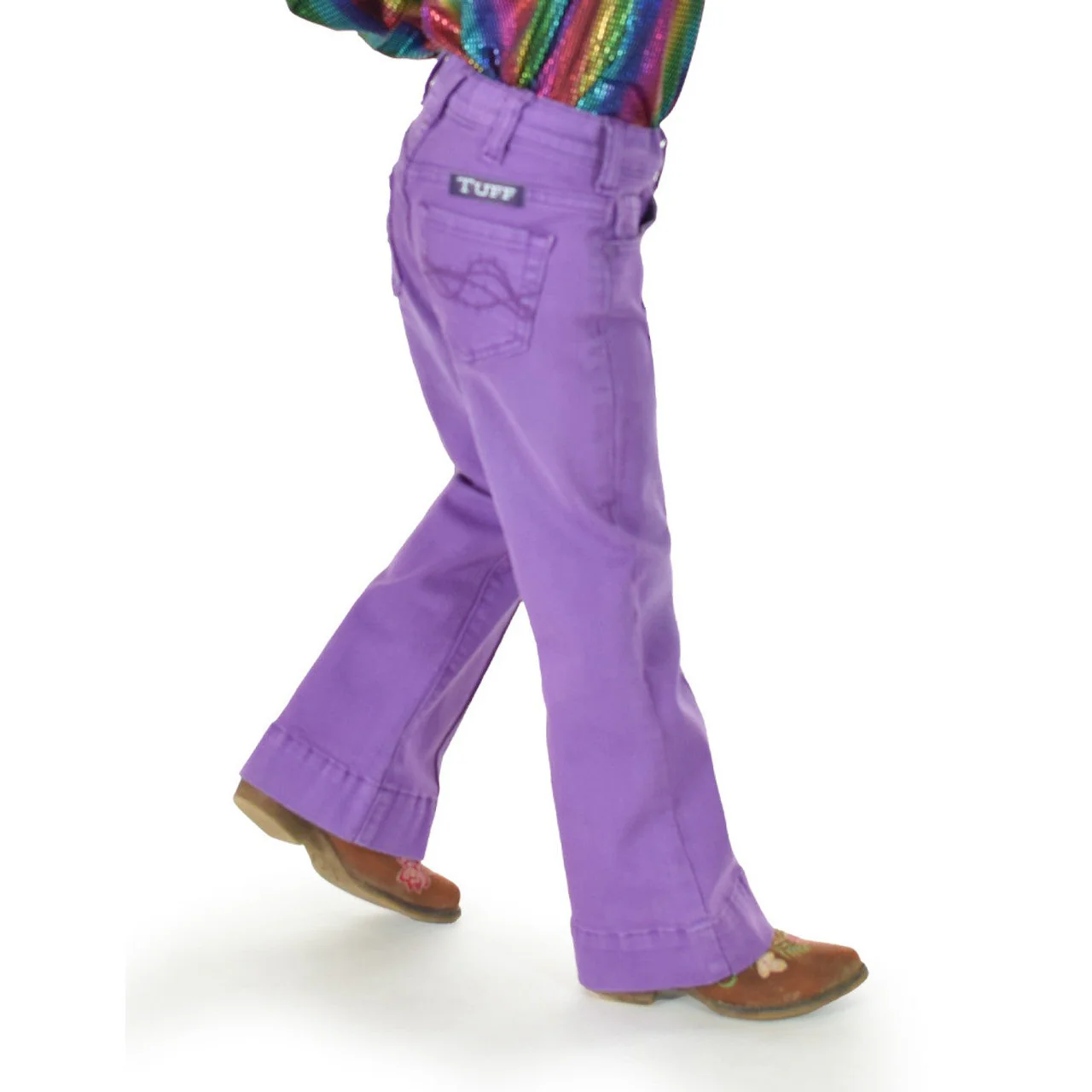 Cowgirl Tuff Girl's Grape Escape Trouser Jean - Purple - Image 4