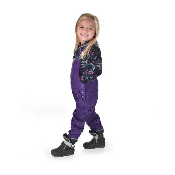 Cowgirl Tuff Girl's Tuck-In Bib Overalls - Purple - Image 2
