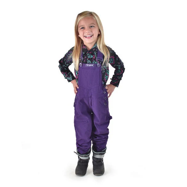 Cowgirl Tuff Girl's Tuck-In Bib Overalls - Purple - Image 3